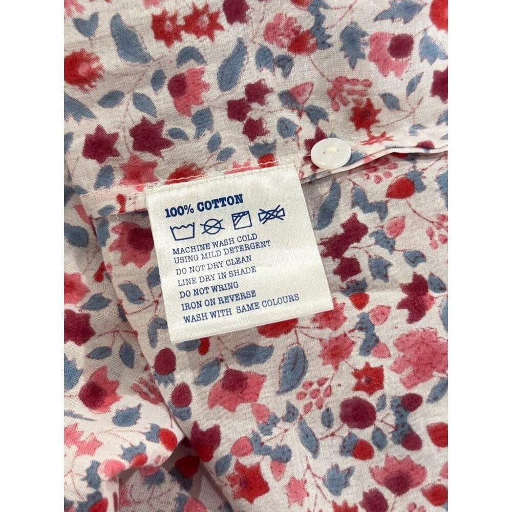 NWT Pink City Prints Maxi Dress Pink Scarlet Forest Isabel Smocked Tiered Small - Picture 12 of 13